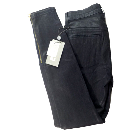 7 For All Mankind Jeggings | Size 24 | Black Zip Pocket Ankle NWT - Picture 4 of 7